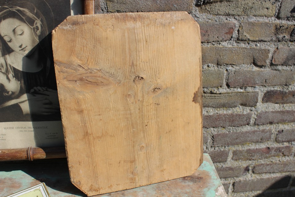 niveau Dragende cirkel ijsje Oude houten broodplank